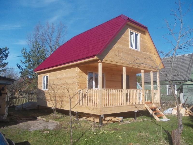 Дом 6 х 8 м с террасой 2 х 6 м