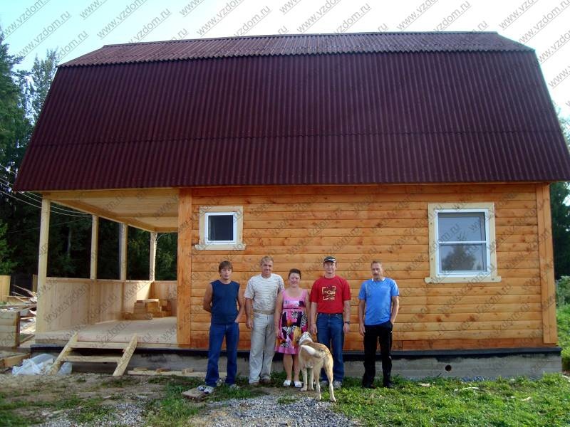 Дом из бруса 6 х 8,5 м