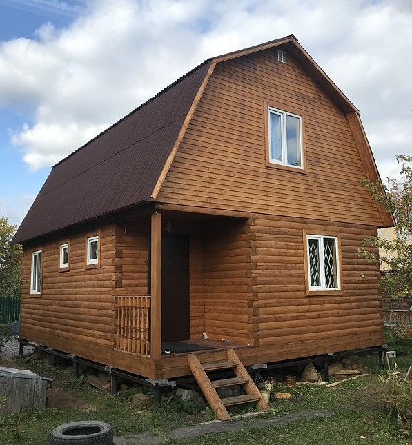 Дом из бруса 6 х 8 м