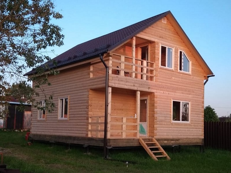 Дом 7 х 8 м из профилированного бруса