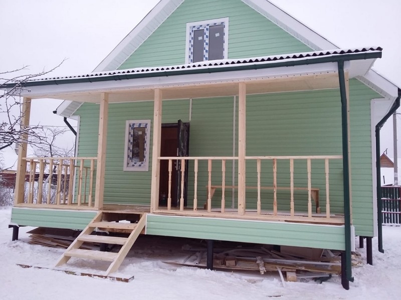 Каркасный дом 6 х 7,5 м