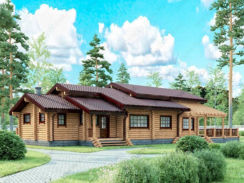 № 17-10. Дом из бревна 11,7х20 одноэтажный