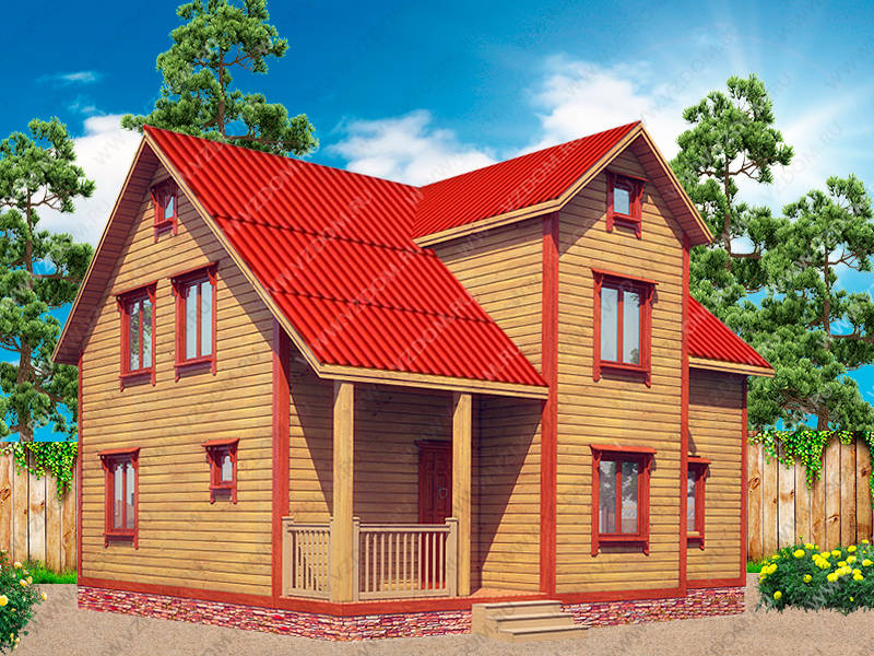 № 10-50. Дом из бруса 7х10 с эркером